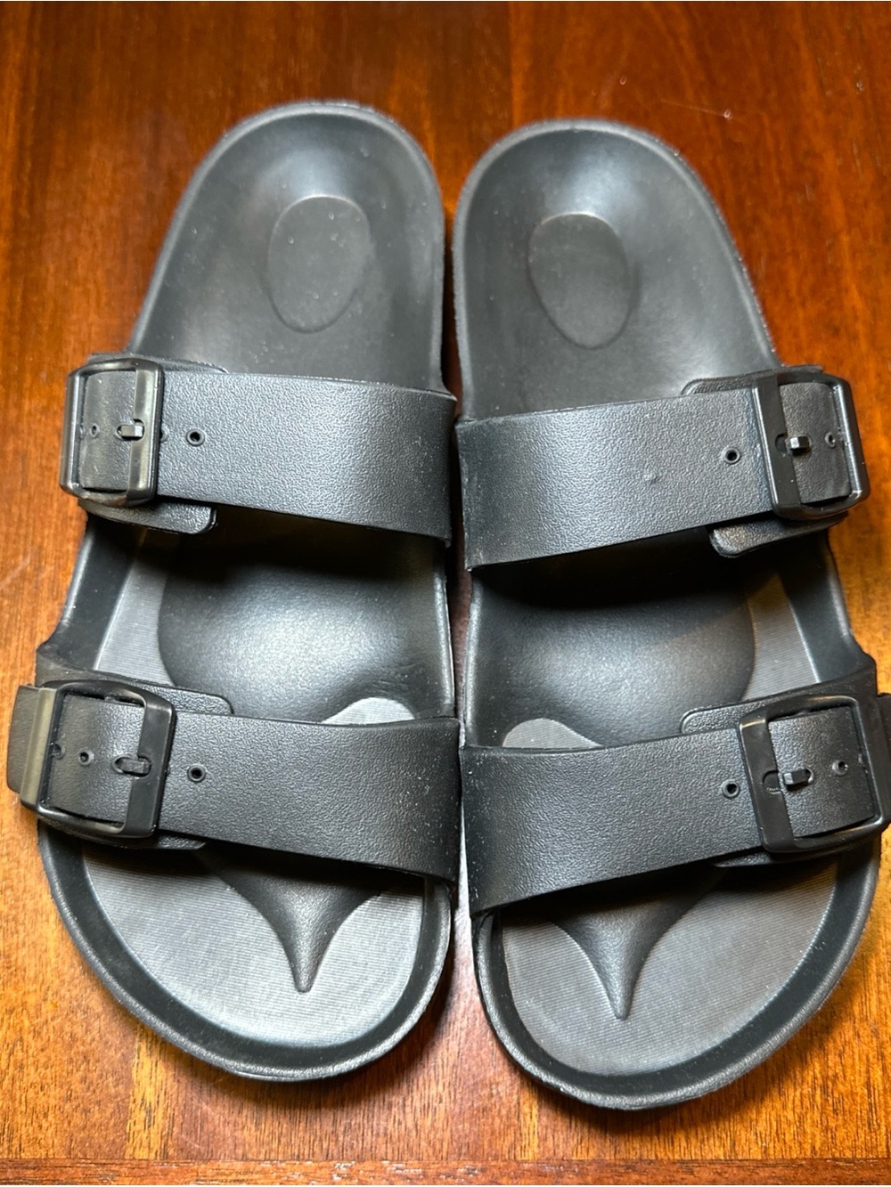 Shade And Shore Women’s Black Two Strap Sandals - Size 8 *New Never Worn*